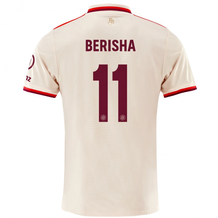 Danxen Hombre Camiseta Dion Berisha #11 Lino Equipación Tercera 2024/25 La Camisa