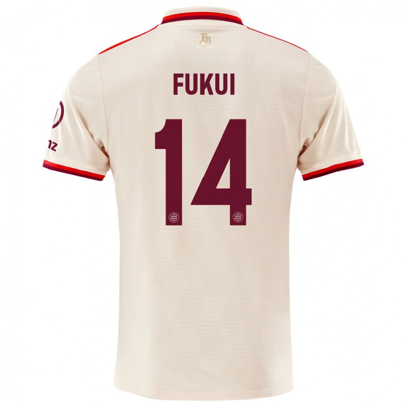 Danxen Hombre Camiseta Taichi Fukui #14 Lino Equipación Tercera 2024/25 La Camisa
