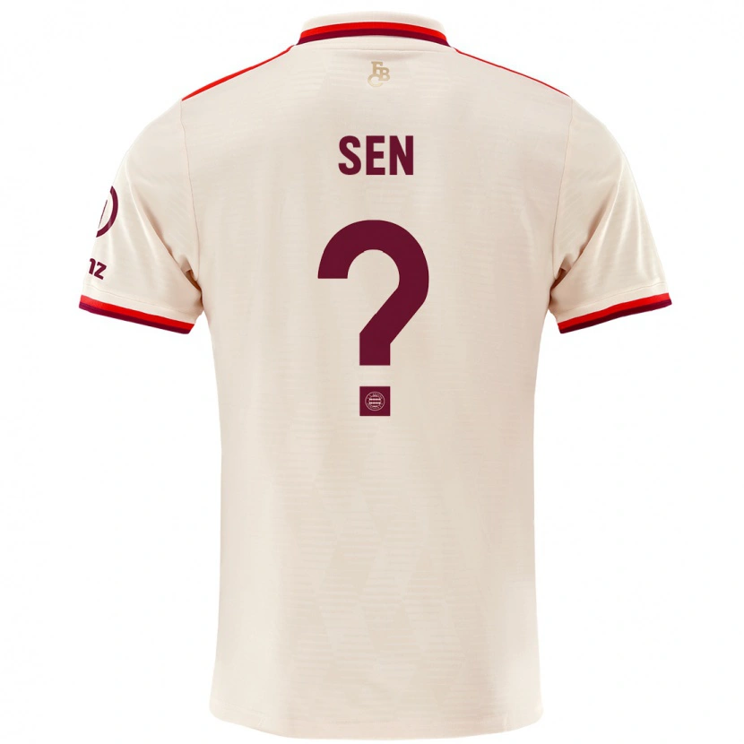 Danxen Hombre Camiseta Salih Sen #0 Lino Equipación Tercera 2024/25 La Camisa