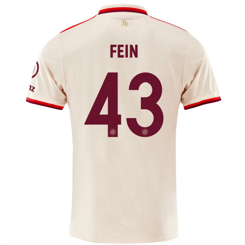 Danxen Hombre Camiseta Adrian Fein #43 Lino Equipación Tercera 2024/25 La Camisa