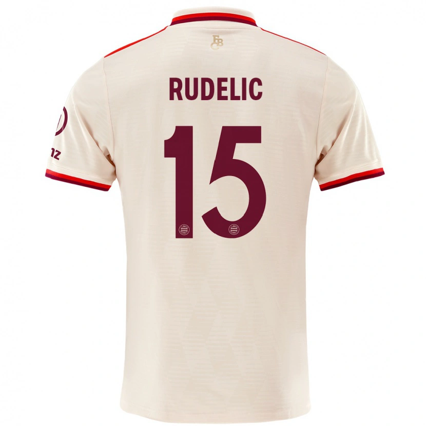 Danxen Hombre Camiseta Ivana Rudelic #15 Lino Equipación Tercera 2024/25 La Camisa
