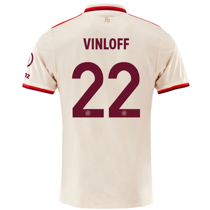 Danxen Hombre Camiseta Matteo Vinloff #22 Lino Equipación Tercera 2024/25 La Camisa