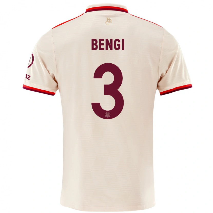 Danxen Hombre Camiseta Kaan Bengi #3 Lino Equipación Tercera 2024/25 La Camisa