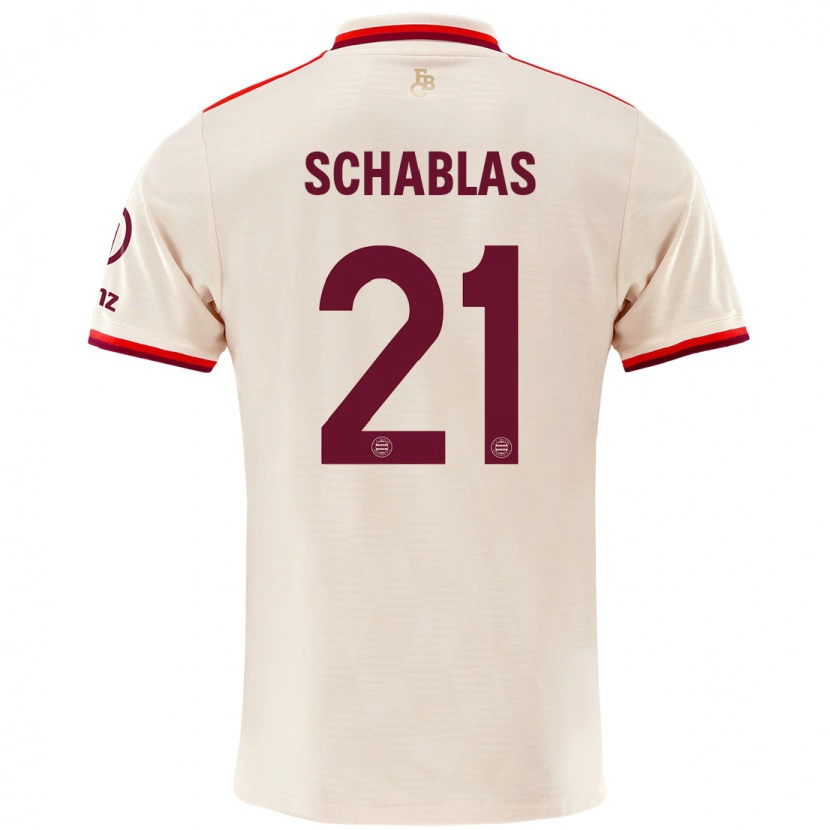 Danxen Hombre Camiseta Matteo Schablas #21 Lino Equipación Tercera 2024/25 La Camisa