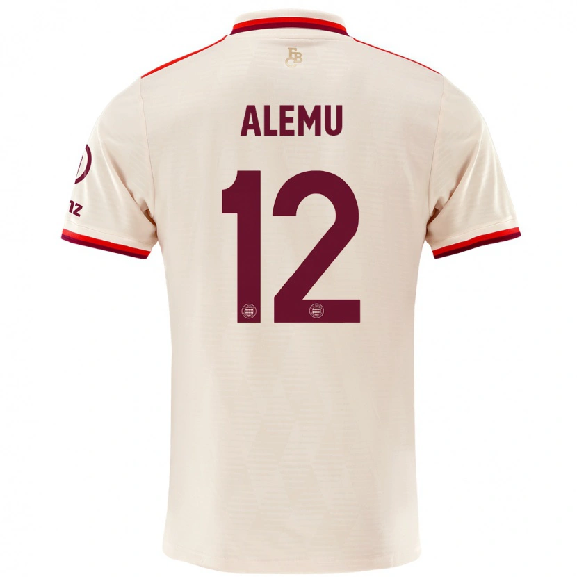 Danxen Hombre Camiseta Liul Alemu #12 Lino Equipación Tercera 2024/25 La Camisa