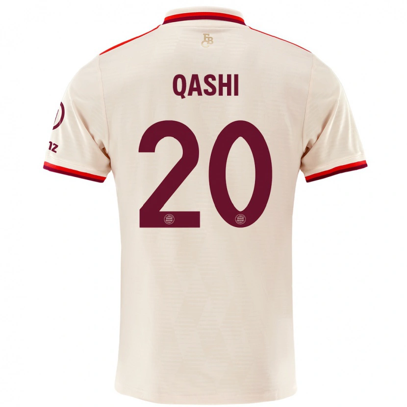 Danxen Hombre Camiseta Yousef Qashi #20 Lino Equipación Tercera 2024/25 La Camisa