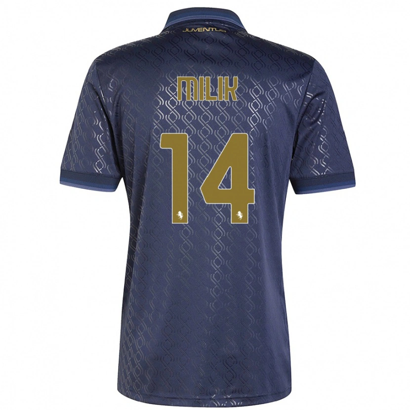 Danxen Hombre Camiseta Arkadiusz Milik #14 Azul Marino Equipación Tercera 2024/25 La Camisa