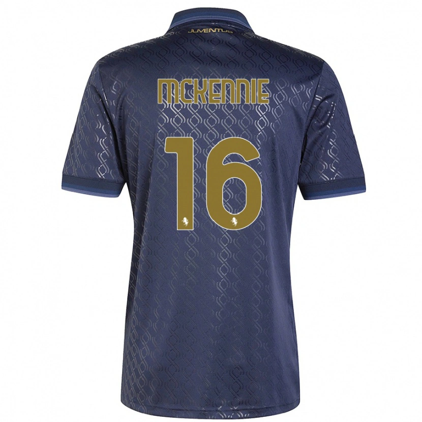 Danxen Hombre Camiseta Weston Mckennie #16 Azul Marino Equipación Tercera 2024/25 La Camisa
