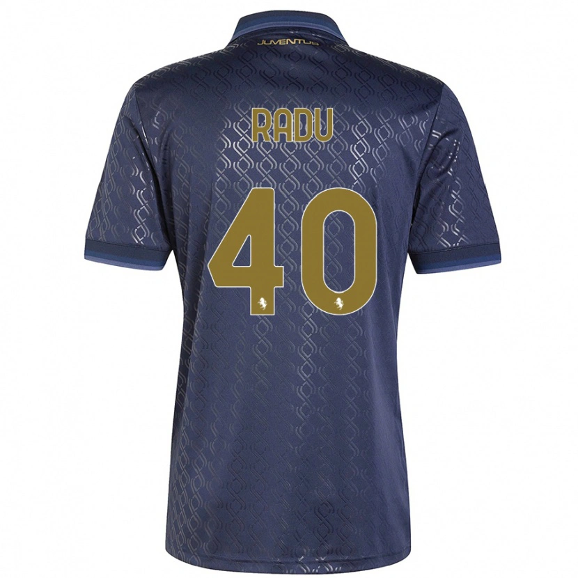 Danxen Hombre Camiseta Riccardo Radu #40 Azul Marino Equipación Tercera 2024/25 La Camisa