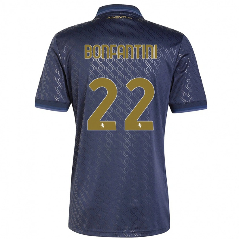 Danxen Hombre Camiseta Agnese Bonfantini #22 Azul Marino Equipación Tercera 2024/25 La Camisa