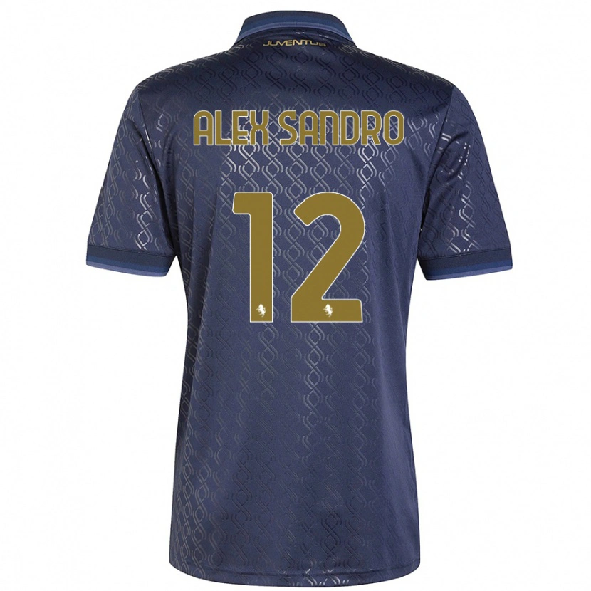 Danxen Hombre Camiseta Alex Sandro #12 Azul Marino Equipación Tercera 2024/25 La Camisa