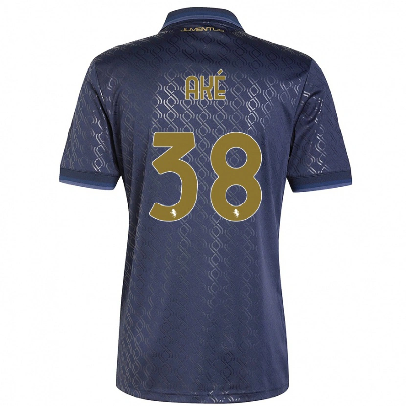 Danxen Hombre Camiseta Marley Ake #38 Azul Marino Equipación Tercera 2024/25 La Camisa