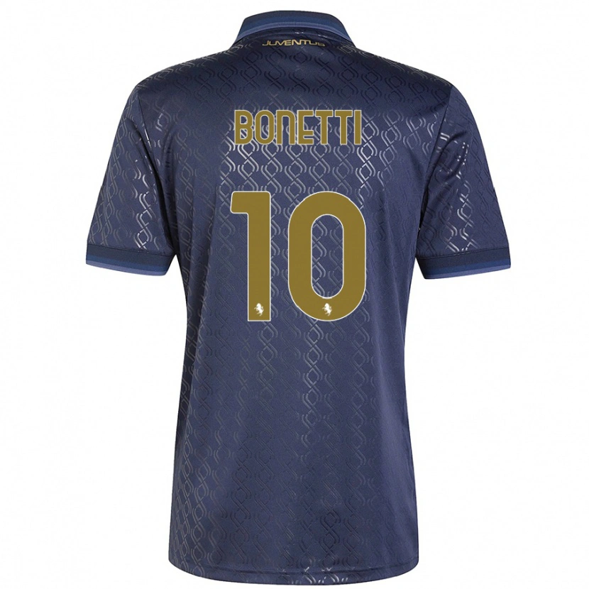 Danxen Hombre Camiseta Andrea Bonetti #10 Azul Marino Equipación Tercera 2024/25 La Camisa