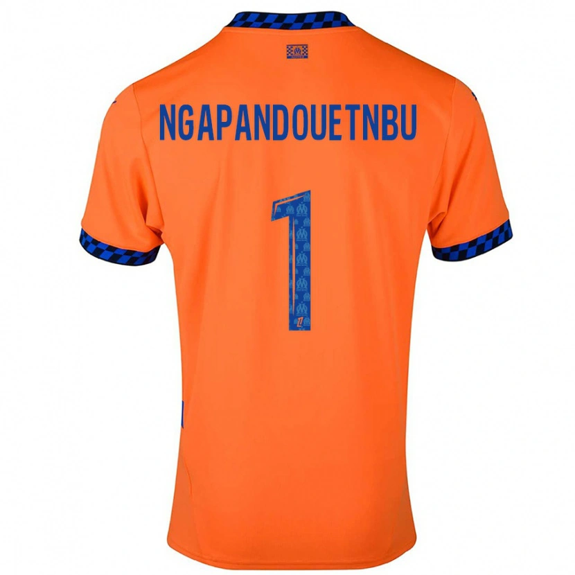 Danxen Hombre Camiseta Simon Ngapandouetnbu #1 Naranja Azul Oscuro Equipación Tercera 2024/25 La Camisa
