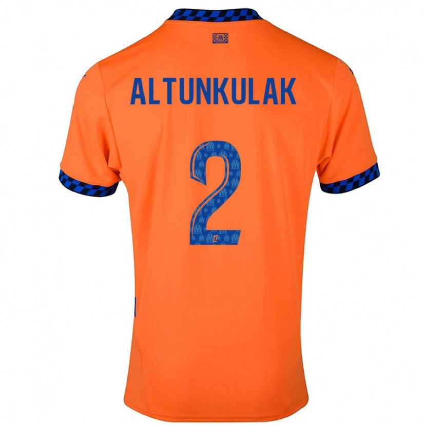 Danxen Hombre Camiseta Selen Altunkulak #2 Naranja Azul Oscuro Equipación Tercera 2024/25 La Camisa