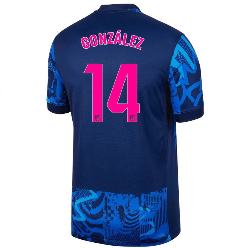 Danxen Hombre Camiseta Joaquín González #14 Azul Real Equipación Tercera 2024/25 La Camisa