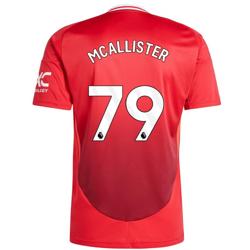 Danxen Mujer Camiseta Finley Mcallister #79 Rojo Brillante 1ª Equipación 2024/25 La Camisa