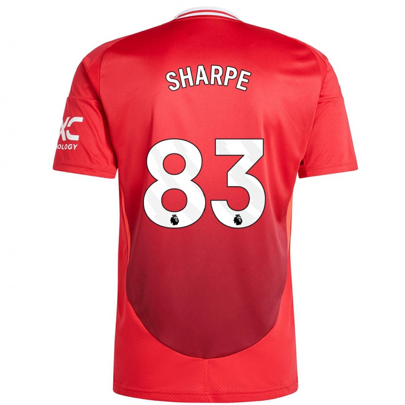 Danxen Mujer Camiseta Malachi Sharpe #83 Rojo Brillante 1ª Equipación 2024/25 La Camisa
