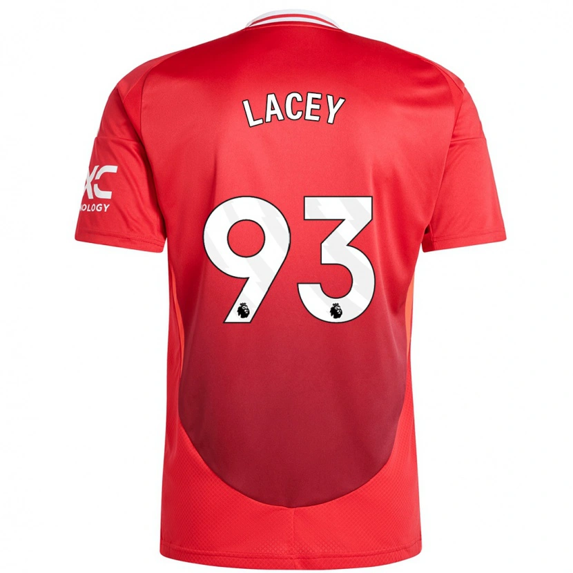 Danxen Mujer Camiseta Shea Lacey #93 Rojo Brillante 1ª Equipación 2024/25 La Camisa