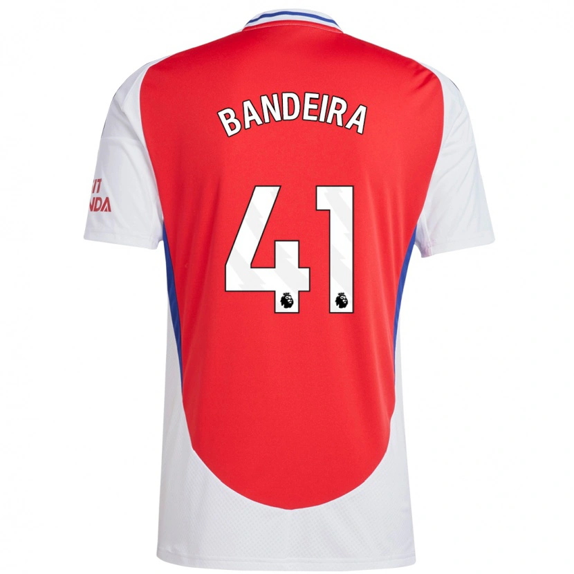 Danxen Mujer Camiseta Mauro Bandeira #41 Rojo Blanco 1ª Equipación 2024/25 La Camisa