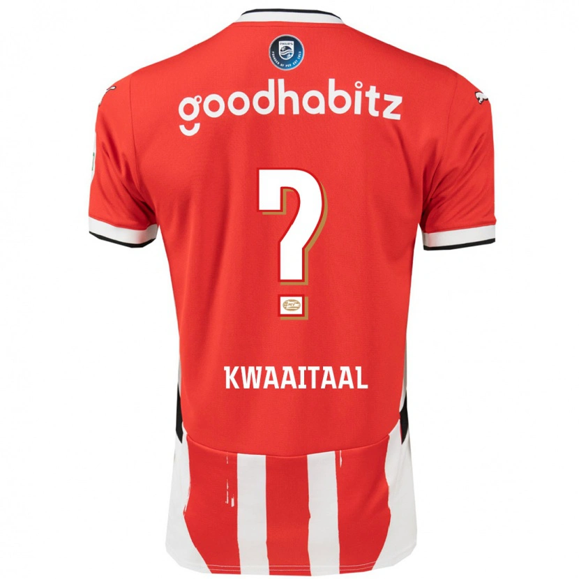 Danxen Mujer Camiseta Julian Kwaaitaal #0 Rojo Blanco 1ª Equipación 2024/25 La Camisa