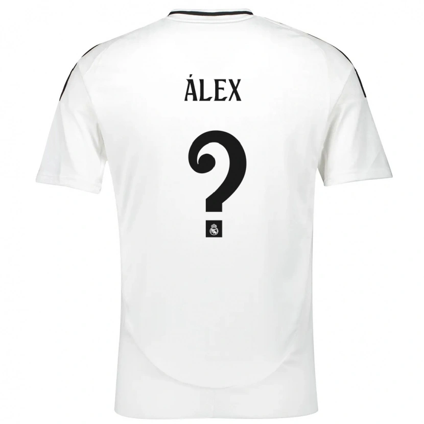 Danxen Mujer Camiseta Álex Pérez #0 Blanco 1ª Equipación 2024/25 La Camisa
