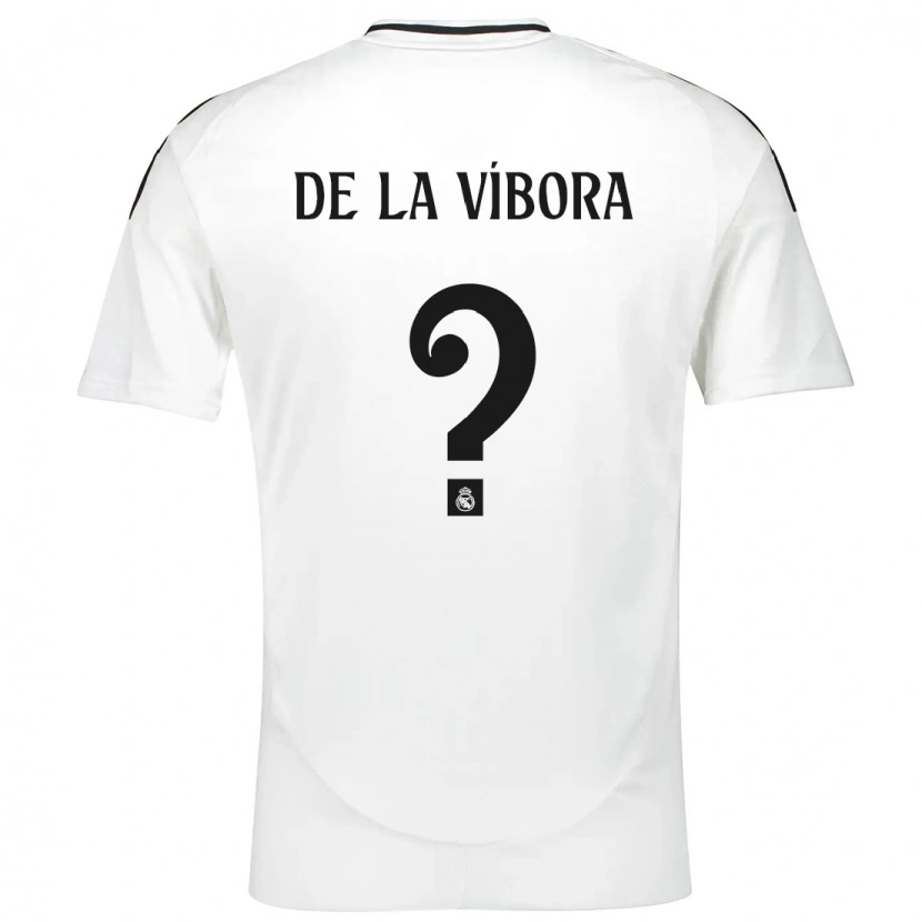 Danxen Mujer Camiseta David De La Víbora #0 Blanco 1ª Equipación 2024/25 La Camisa