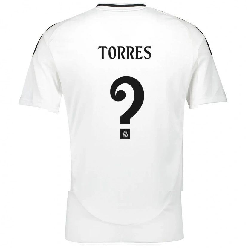 Danxen Mujer Camiseta Roi Torres #0 Blanco 1ª Equipación 2024/25 La Camisa