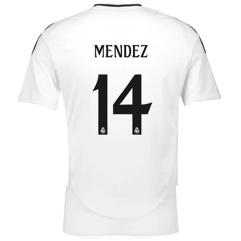 Danxen Mujer Camiseta María Méndez #14 Blanco 1ª Equipación 2024/25 La Camisa