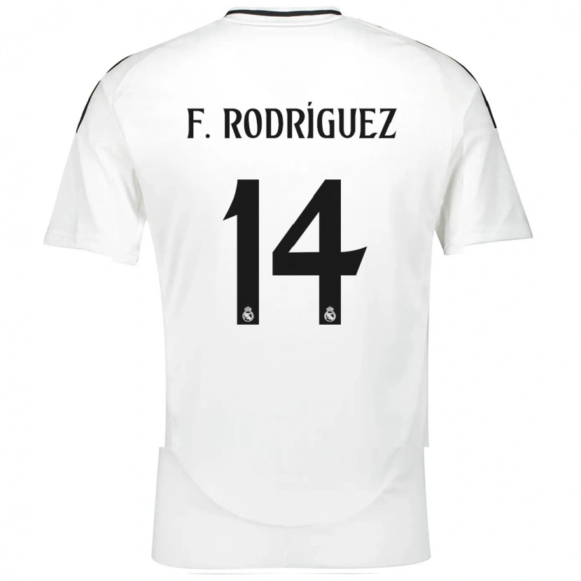 Danxen Mujer Camiseta Fer Rodríguez #14 Blanco 1ª Equipación 2024/25 La Camisa