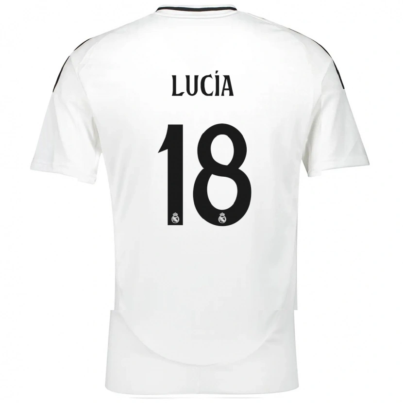 Danxen Mujer Camiseta Lucia Rodriguez #18 Blanco 1ª Equipación 2024/25 La Camisa