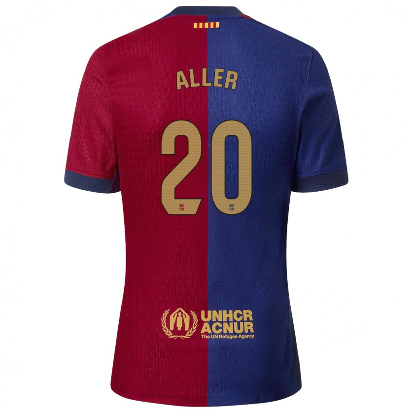 Danxen Mujer Camiseta Eder Aller #20 Azul Rojo 1ª Equipación 2024/25 La Camisa