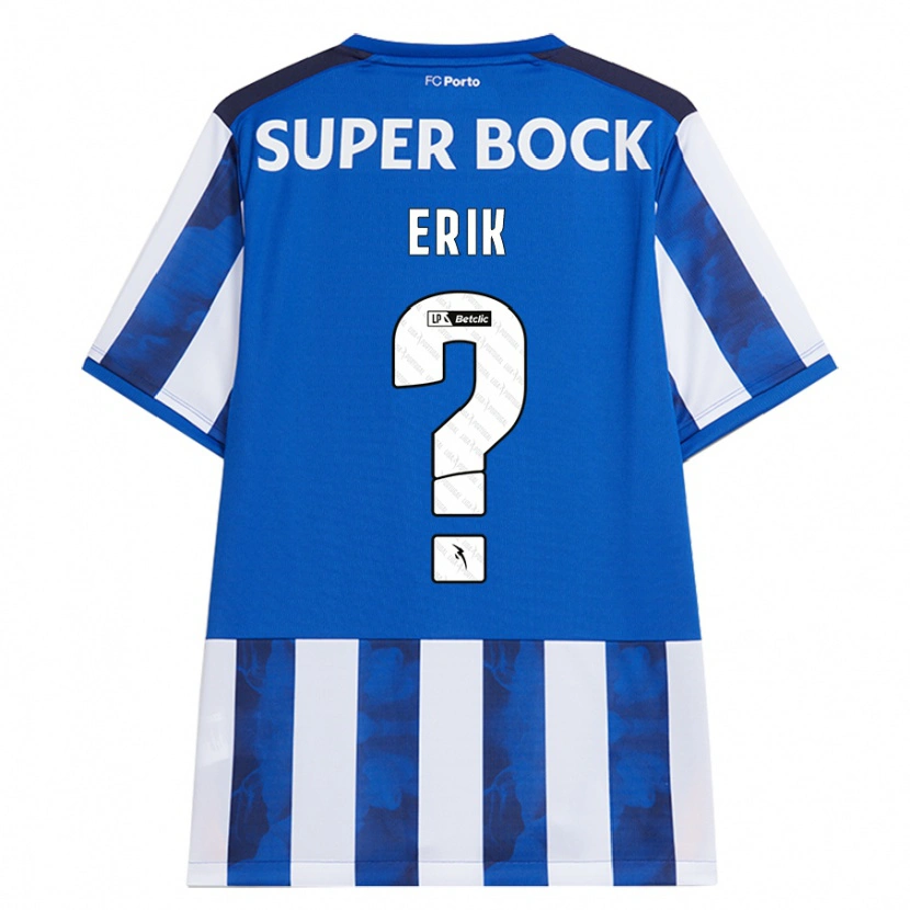 Danxen Mujer Camiseta Erik #0 Azul Blanco 1ª Equipación 2024/25 La Camisa