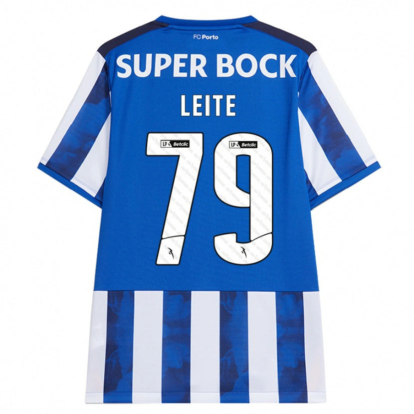 Danxen Mujer Camiseta Afonso Leite #79 Azul Blanco 1ª Equipación 2024/25 La Camisa