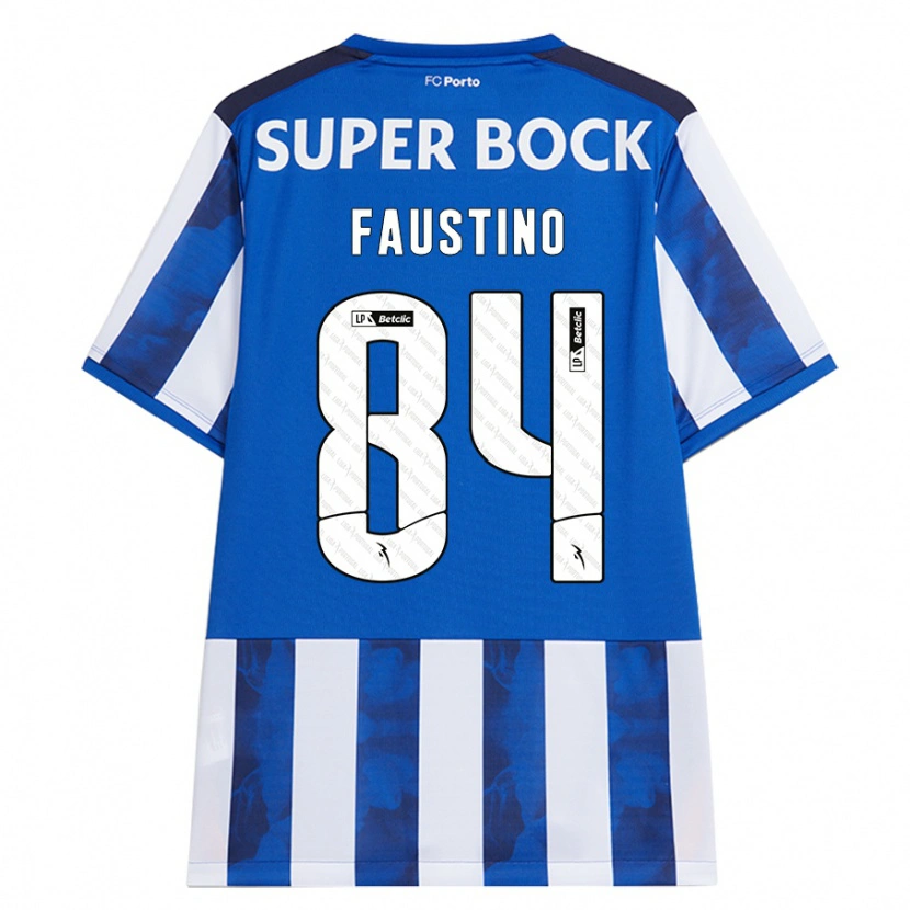 Danxen Mujer Camiseta Levi Faustino #84 Azul Blanco 1ª Equipación 2024/25 La Camisa