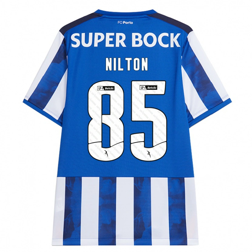 Danxen Mujer Camiseta Nilton #85 Azul Blanco 1ª Equipación 2024/25 La Camisa
