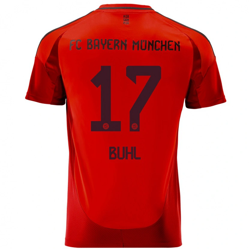 Danxen Mujer Camiseta Klara Bühl #17 Rojo 1ª Equipación 2024/25 La Camisa