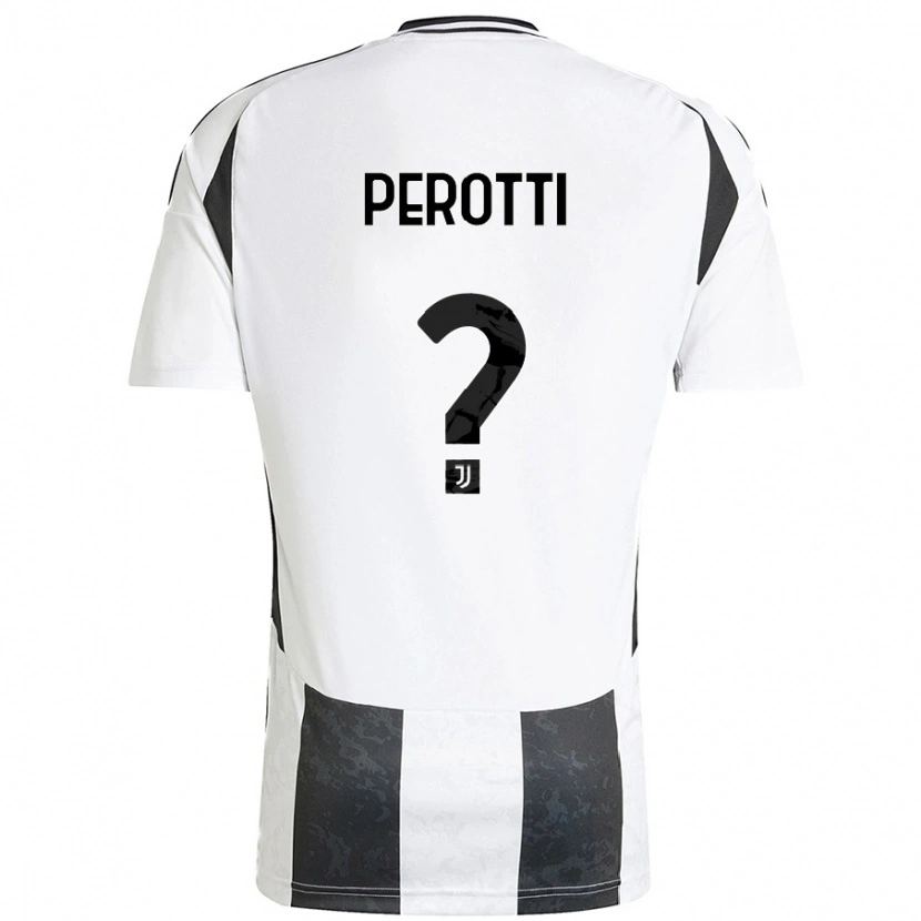 Danxen Mujer Camiseta Clemente Perotti #0 Blanco Negro 1ª Equipación 2024/25 La Camisa