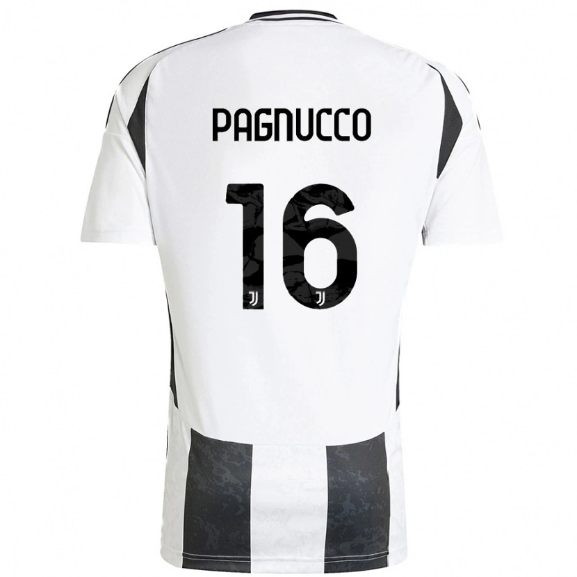 Danxen Mujer Camiseta Filippo Pagnucco #16 Blanco Negro 1ª Equipación 2024/25 La Camisa