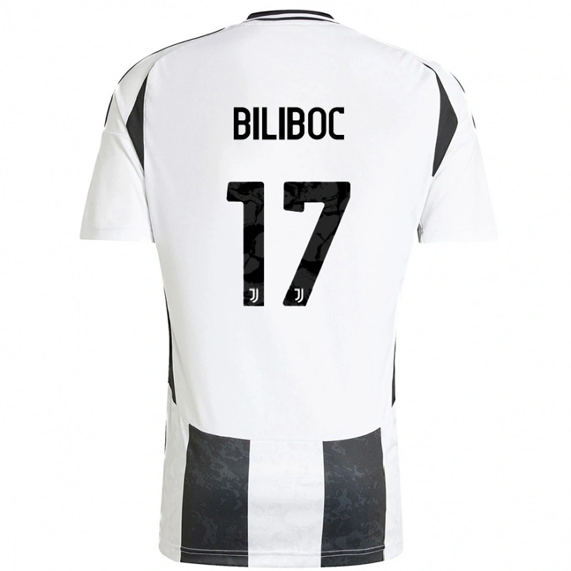 Danxen Mujer Camiseta Lorenzo Biliboc #17 Blanco Negro 1ª Equipación 2024/25 La Camisa