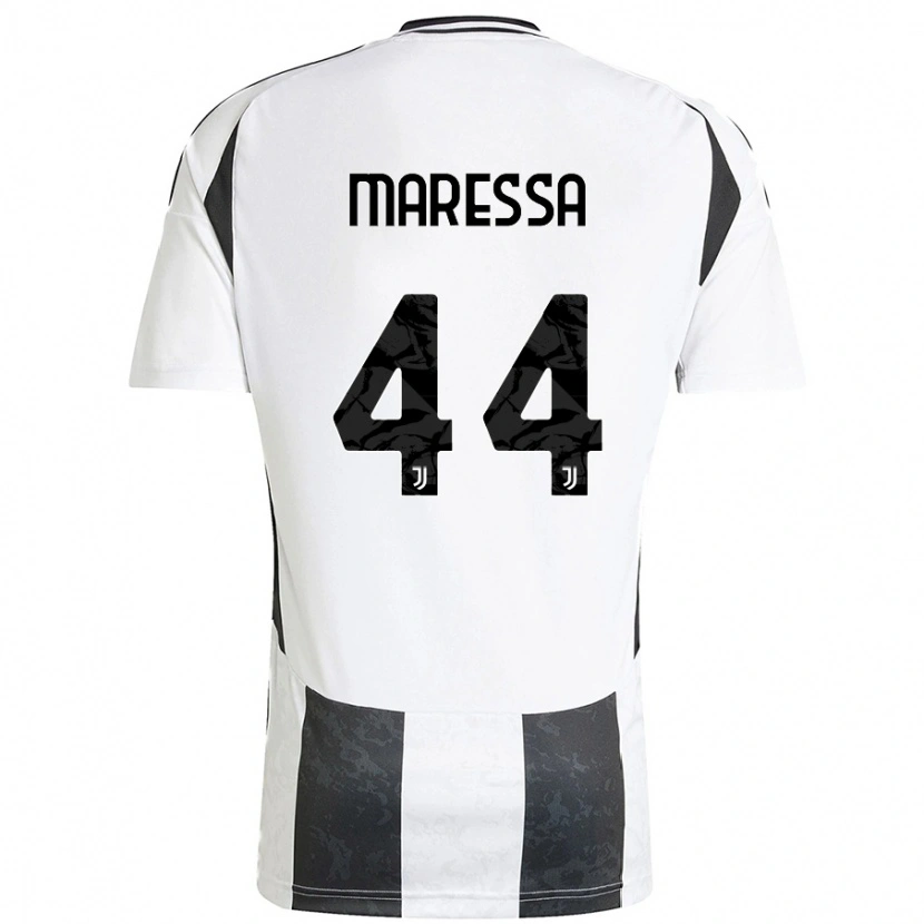 Danxen Mujer Camiseta Tommaso Maressa #44 Blanco Negro 1ª Equipación 2024/25 La Camisa