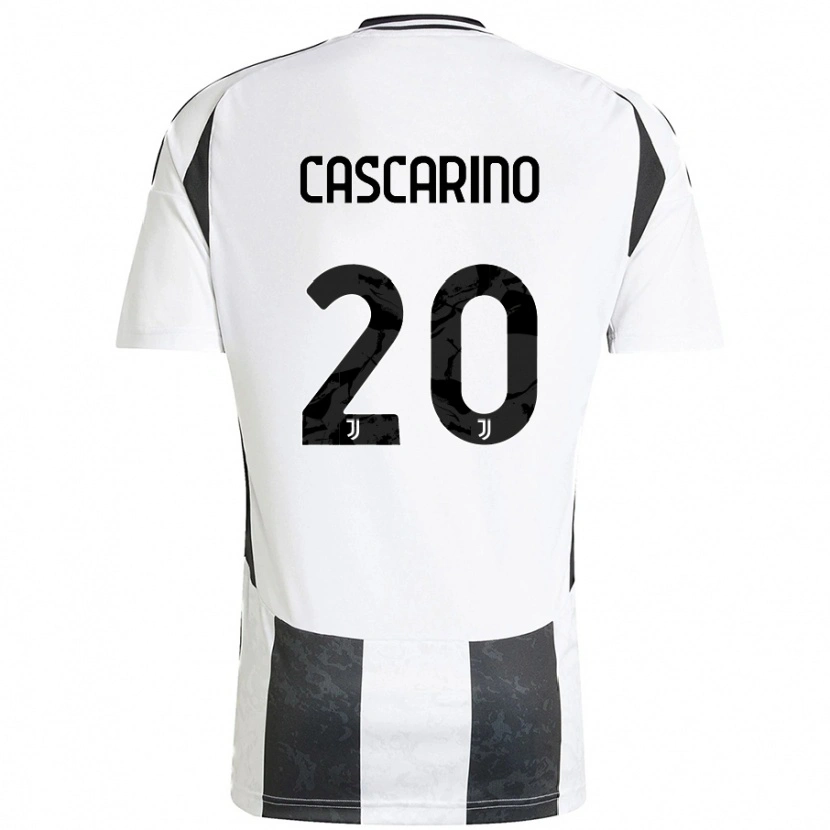 Danxen Mujer Camiseta Estelle Cascarino #20 Blanco Negro 1ª Equipación 2024/25 La Camisa
