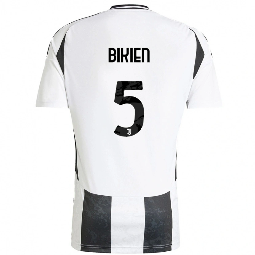 Danxen Mujer Camiseta Felix Nzouango Bikien #5 Blanco Negro 1ª Equipación 2024/25 La Camisa