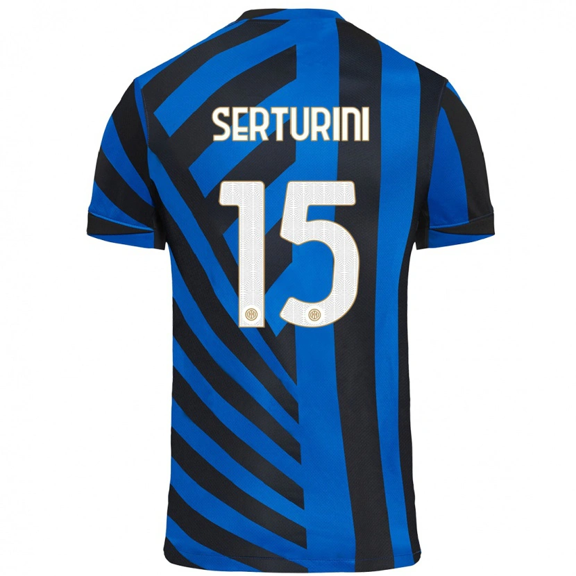 Danxen Mujer Camiseta Annamaria Serturini #15 Azul Negro 1ª Equipación 2024/25 La Camisa