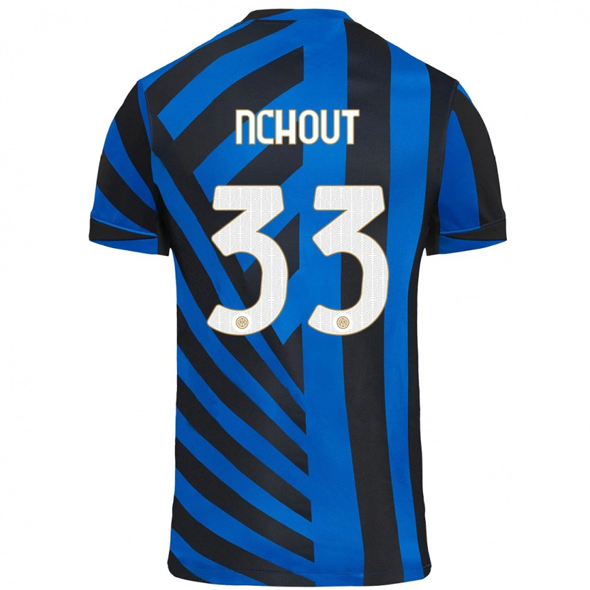 Danxen Mujer Camiseta Ajara Nchout #33 Azul Negro 1ª Equipación 2024/25 La Camisa