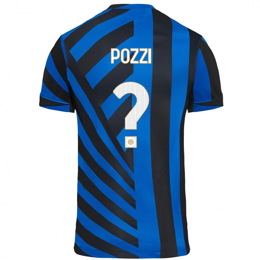 Danxen Mujer Camiseta Andrea Pozzi #0 Azul Negro 1ª Equipación 2024/25 La Camisa