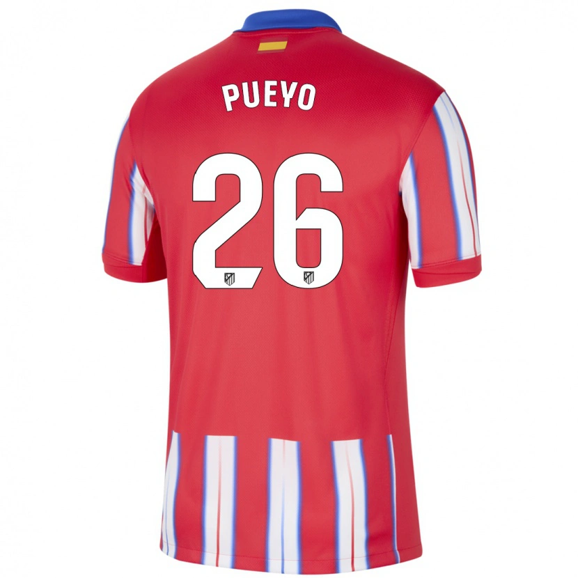 Danxen Mujer Camiseta Jano Monserrate #26 Rojo Blanco Azul 1ª Equipación 2024/25 La Camisa