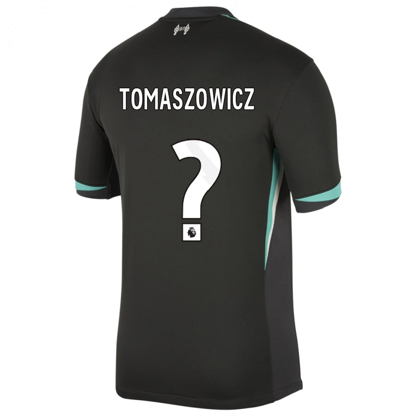Danxen Mujer Camiseta Aiden Tomaszowicz #0 Negro Antracita Blanco 2ª Equipación 2024/25 La Camisa
