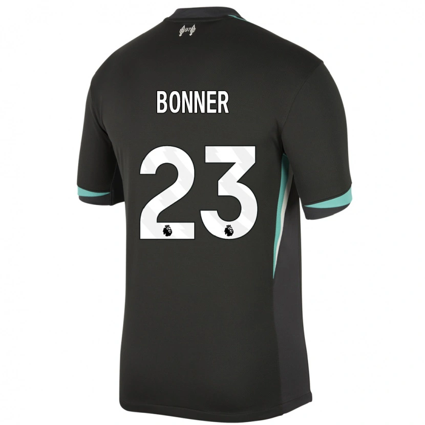 Danxen Mujer Camiseta Gemma Bonner #23 Negro Antracita Blanco 2ª Equipación 2024/25 La Camisa