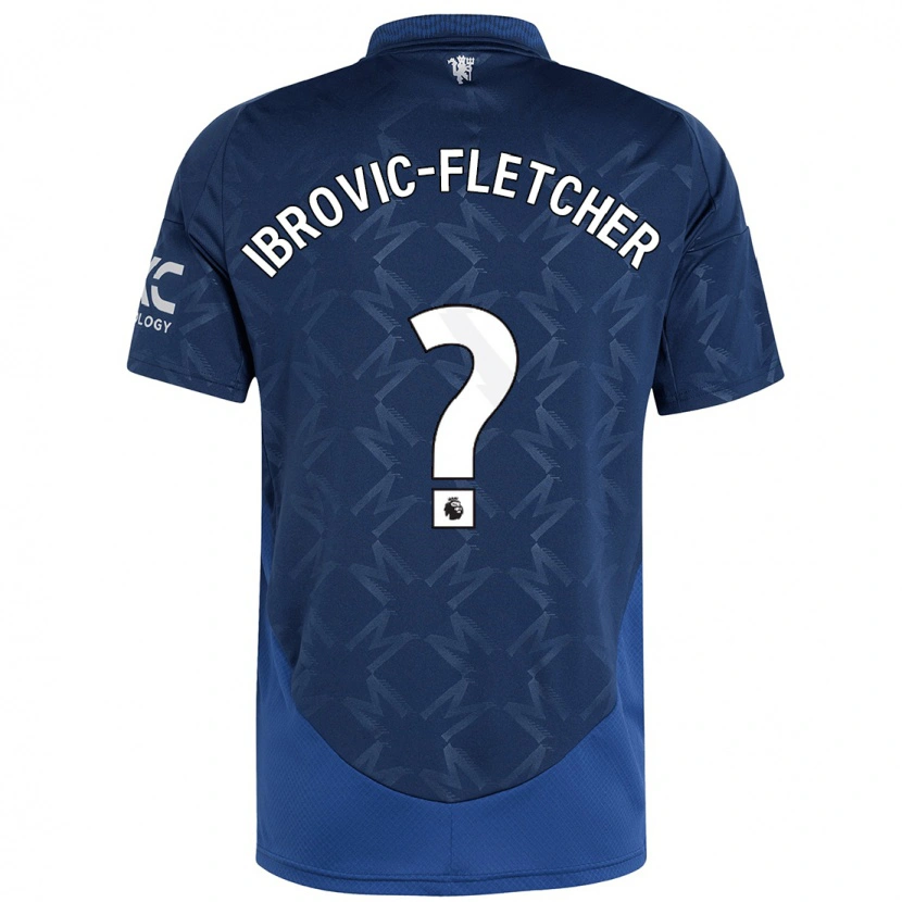 Danxen Mujer Camiseta Edward Ibrovic-Fletcher #0 Índigo 2ª Equipación 2024/25 La Camisa
